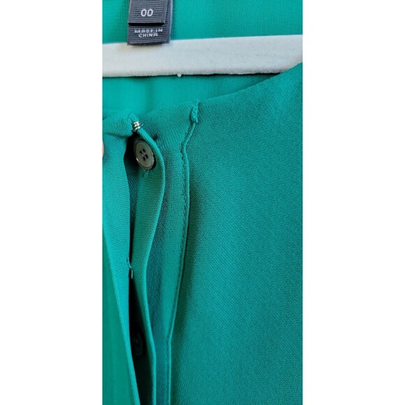 J Crew Dress Women's size 00 in Emerald Green above the knee with Pockets - Picture 4 of 13